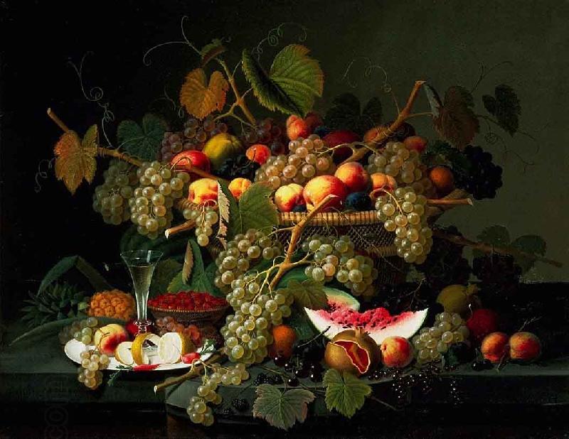 Severin Roesen Still Life with Fruit China oil painting art